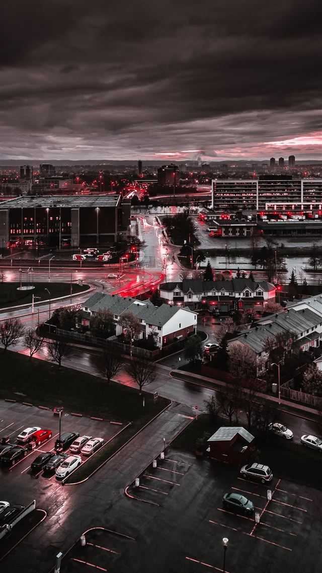 1284x2778 city buildings and cars on grayscale photography - car iPhone 8 Wallpaper