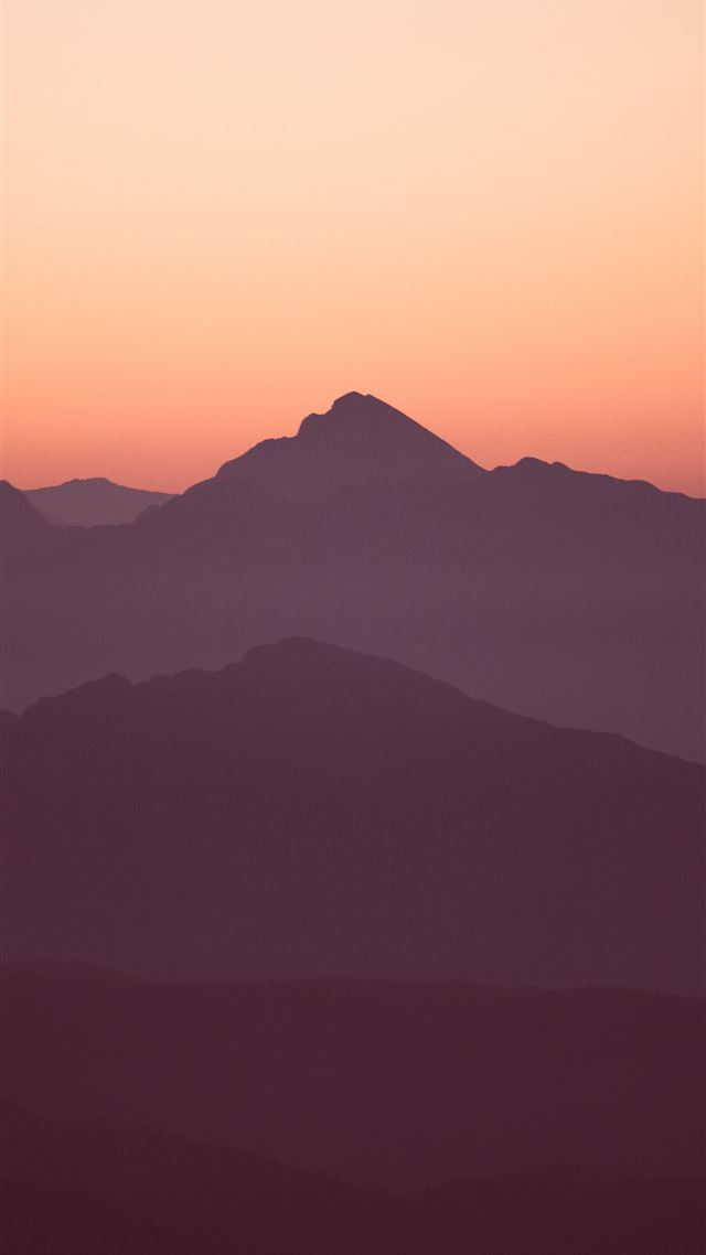 1284x2778 silhouette photography of mountain - italy iPhone 8 Wallpaper
