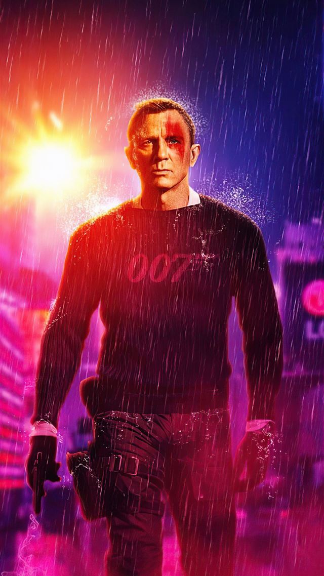 1284x2778 james bond no time to die 4k - artwork iPhone 8 Wallpaper