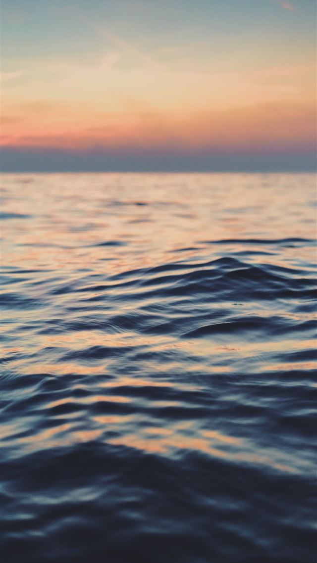 1284x2778 calm body of water at golden hour - water iPhone 8 Wallpaper