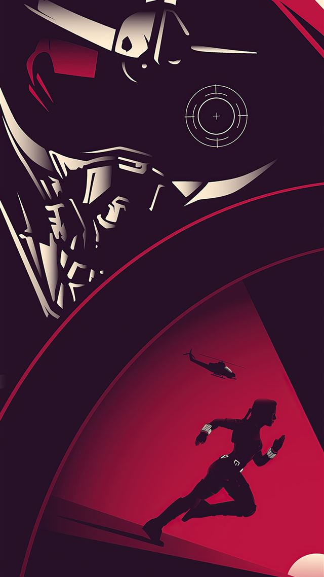 1284x2778 black widow minimal movie poster 5k - movies iPhone 8 Wallpaper