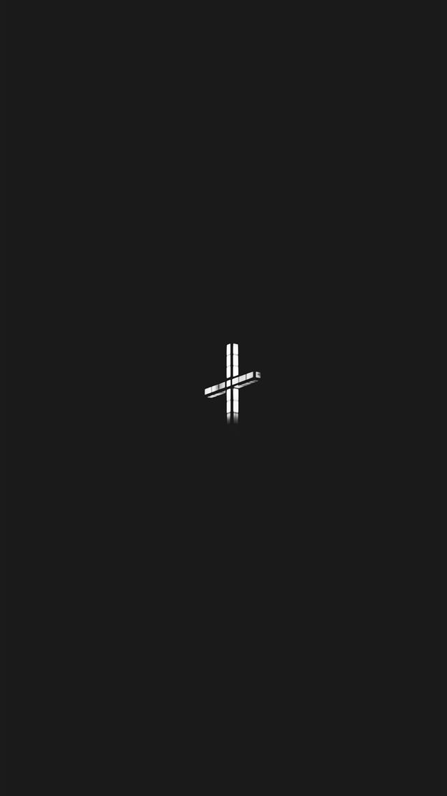 1284x2778 white cross photo - black iPhone 8 Wallpaper