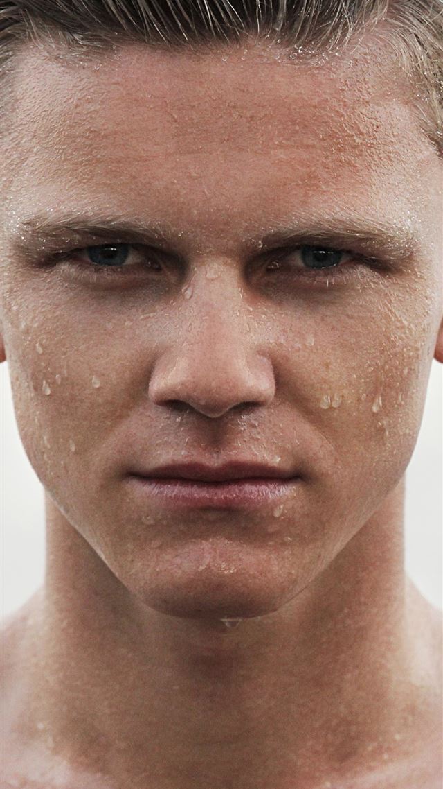 1284x2778 man with water sparkles -  iPhone 8 Wallpaper