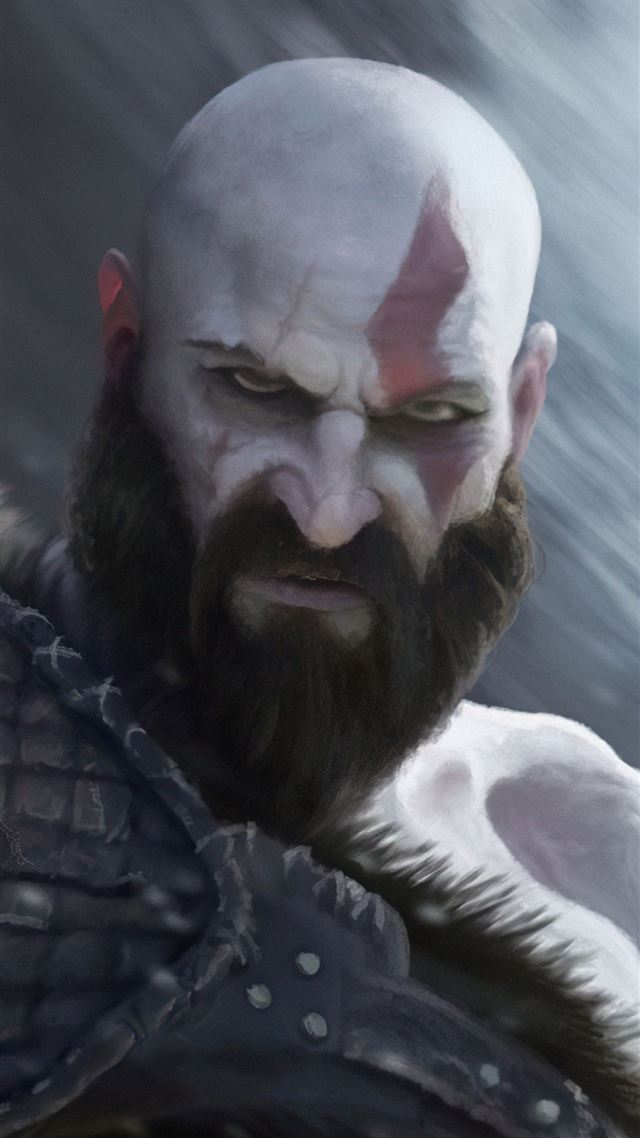 1284x2778 kratos digital paint art - kratos iPhone 8 Wallpaper