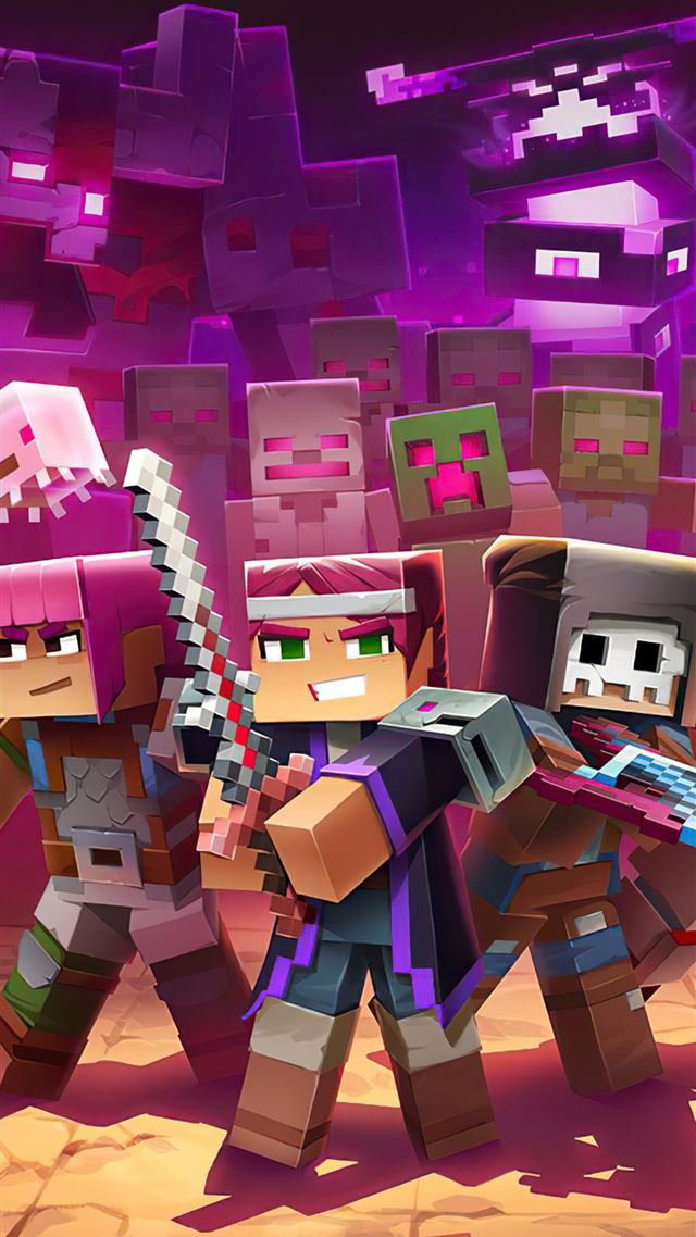 1284x2778 minecraft dungeons ultimate edition 4k -  iPhone 8 Wallpaper