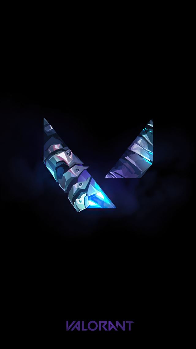 1080x1920 valorant logo 4k 2020 - artstation iPhone 8 Wallpaper