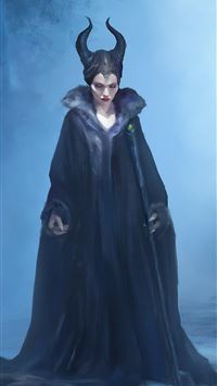 maleficent mistress of evil 4k art wallpaper