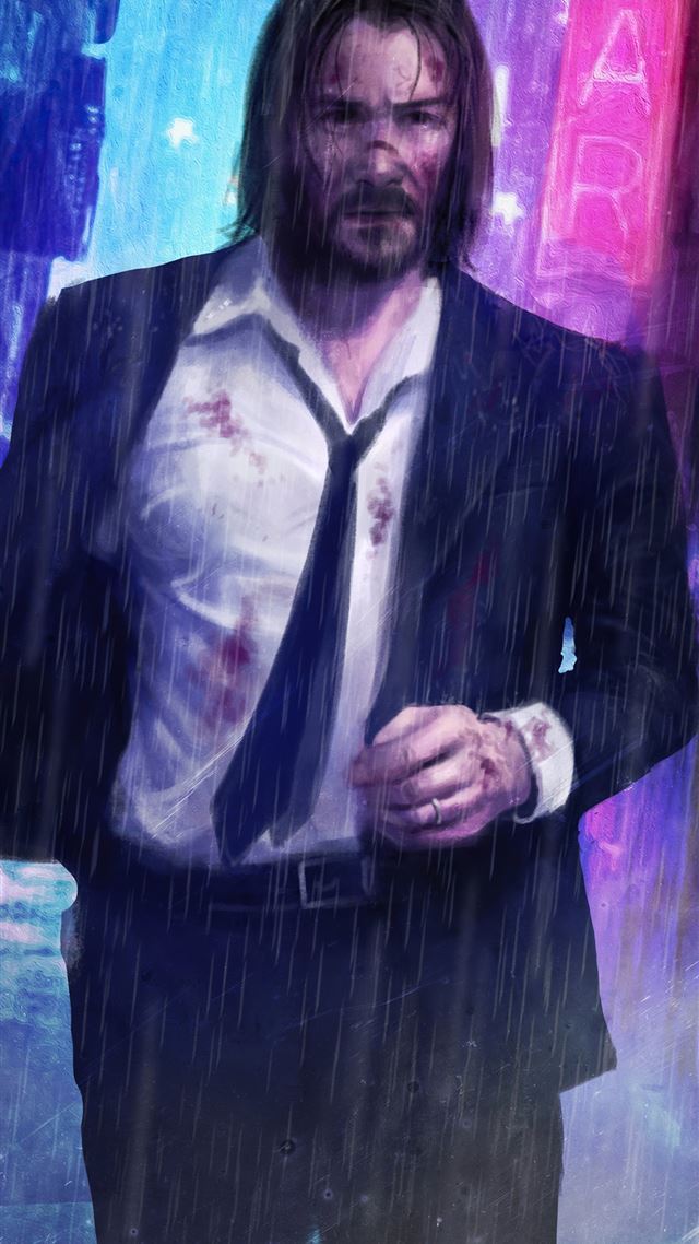 1080x1920 john wick rain -  iPhone 8 Wallpaper