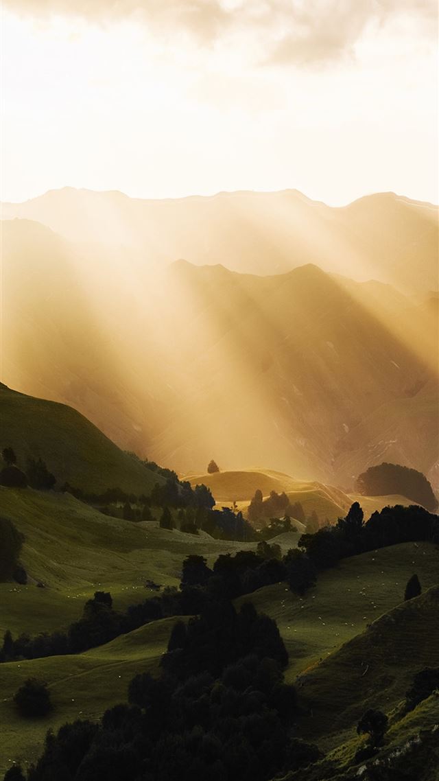 1080x1920 sunbeams morning mountains - morning iPhone 8 Wallpaper