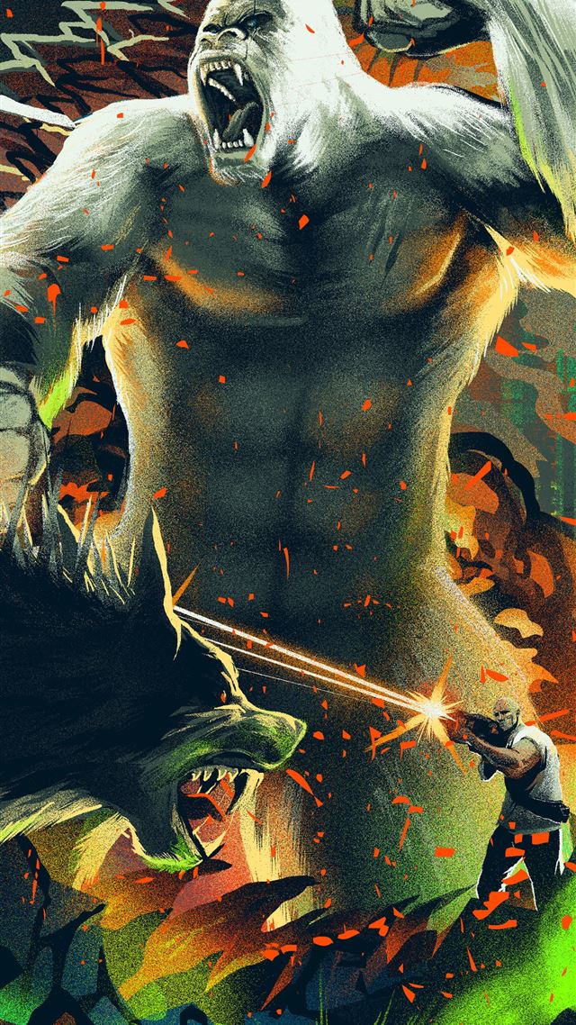1080x1920 rampage art - poster iPhone 8 Wallpaper