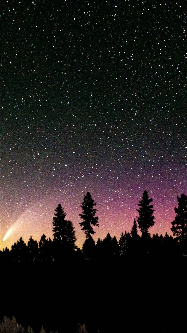 1080x1920 comet in the pines - 5k iPhone 8 Wallpaper