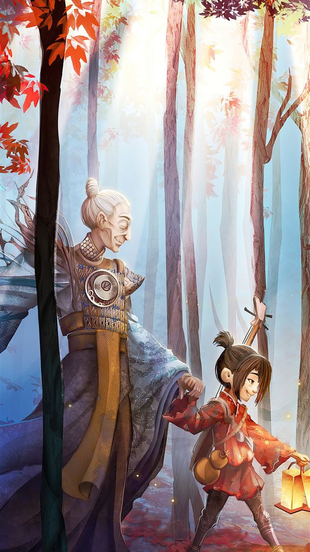 1080x1920 kubo and the two strings fan art 4k -  iPhone 8 Wallpaper