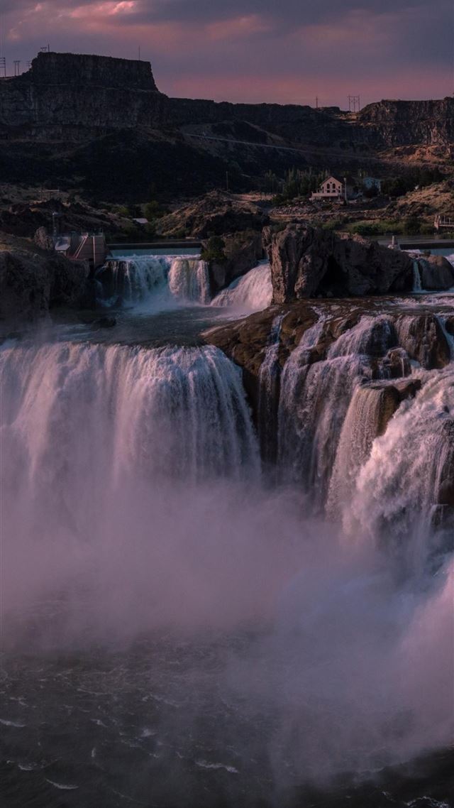 1080x1920 shoshone falls park 4k - waterfall iPhone 8 Wallpaper