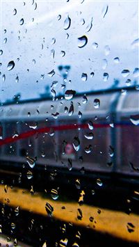 Rainy Train Window wallpaper