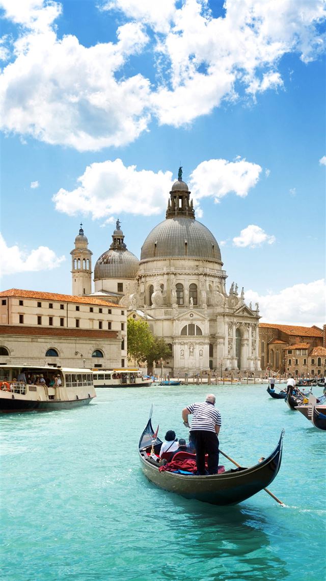 1080x1920 Clean City Landscape - boat iPhone 8 Wallpaper