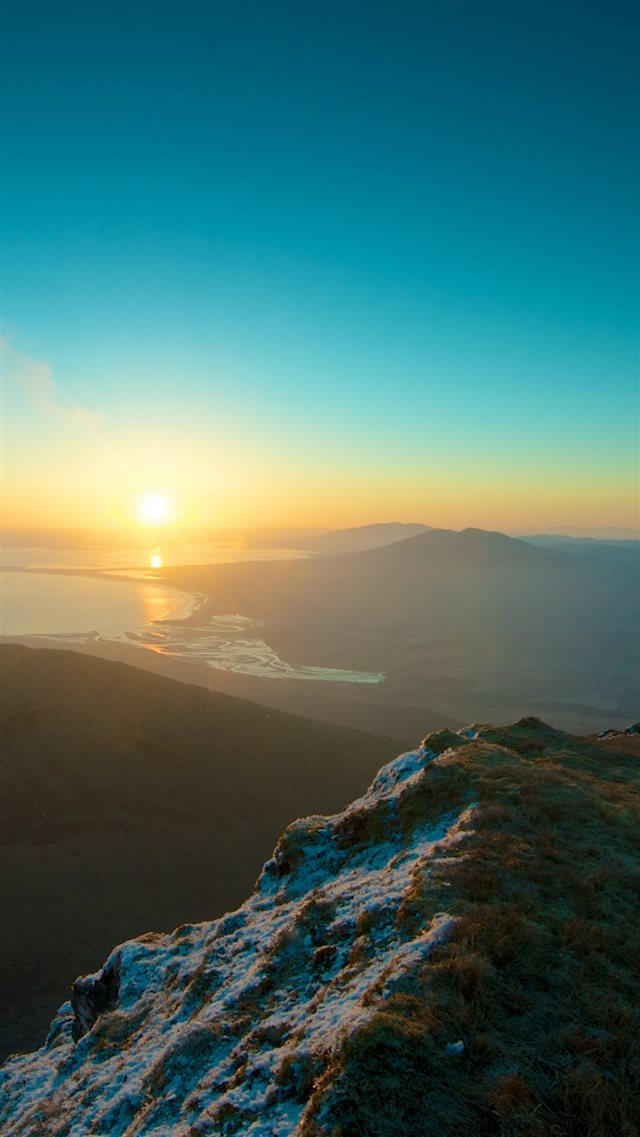 1080x1920 Mountains Sky Sunset Peaks -  iPhone 8 Wallpaper