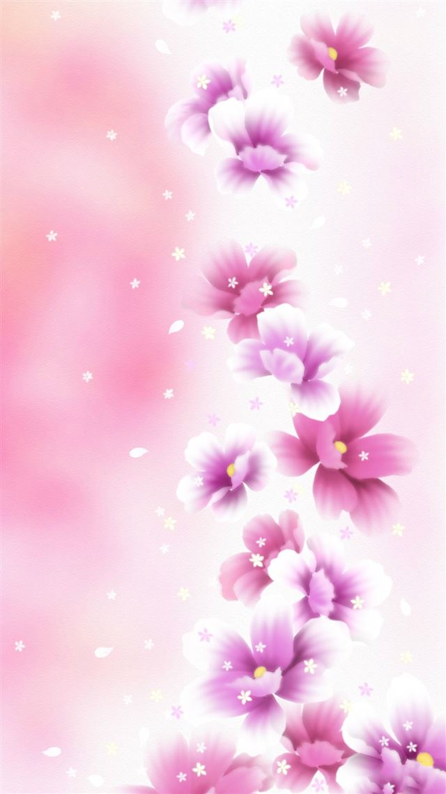 1080x1920 Dreamy Pink Flower Bouquet - shiny iPhone 8 Wallpaper