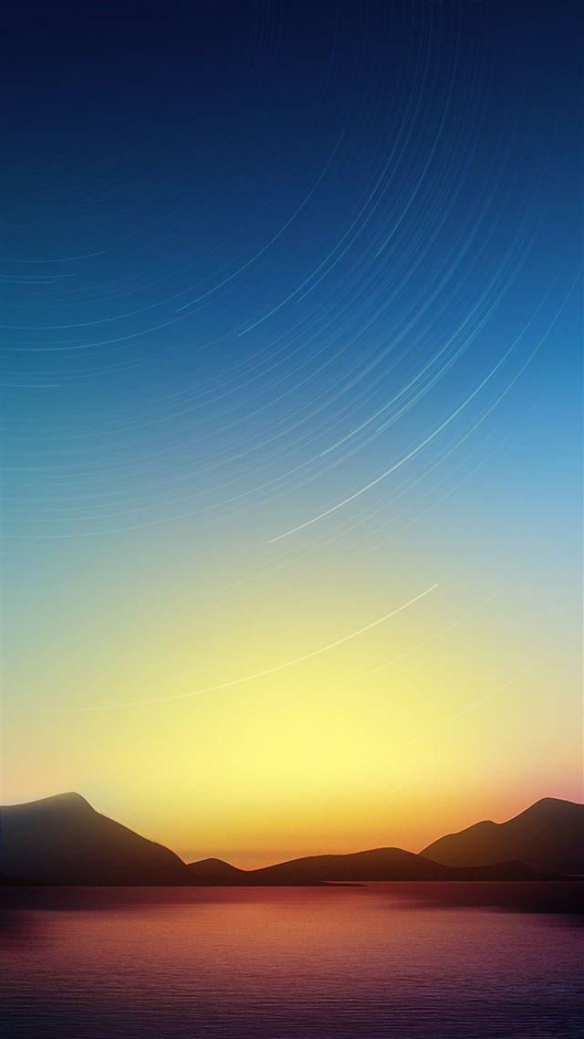 1080x1920 Stars Line and Lake - night iPhone 8 Wallpaper