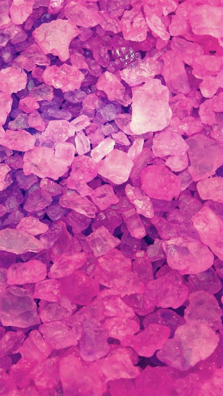 Pink Crystals Lockscreen Iphone 8 Wallpapers Free Download