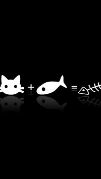Cat Like Fish Art wallpaper