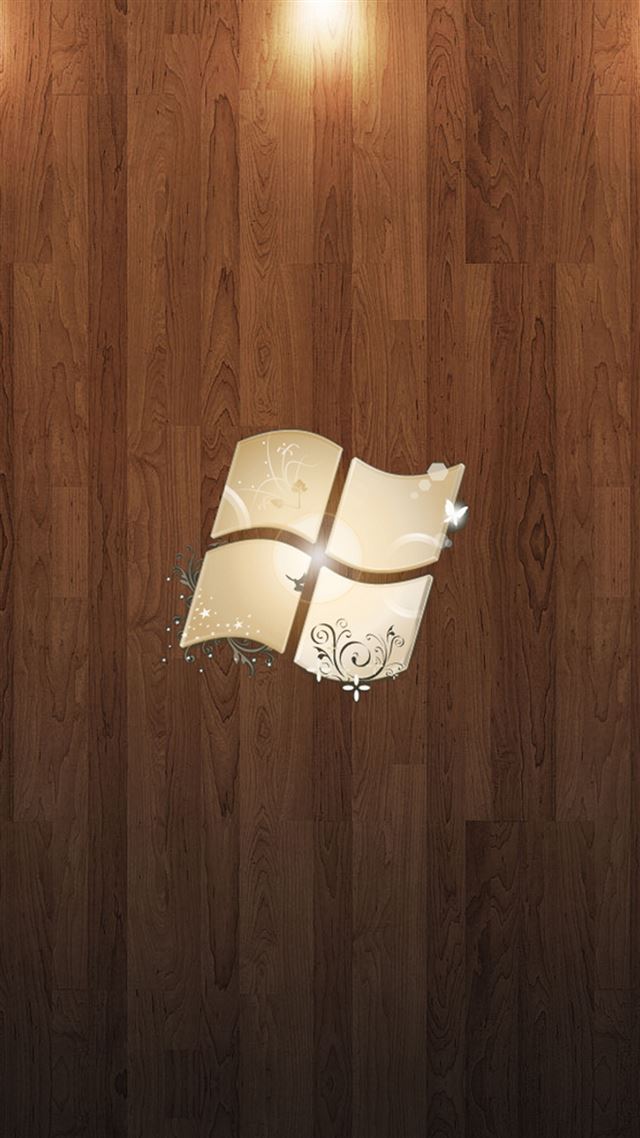 1080x1920 Abstract Wooden Microsoft Logo -  iPhone 8 Wallpaper