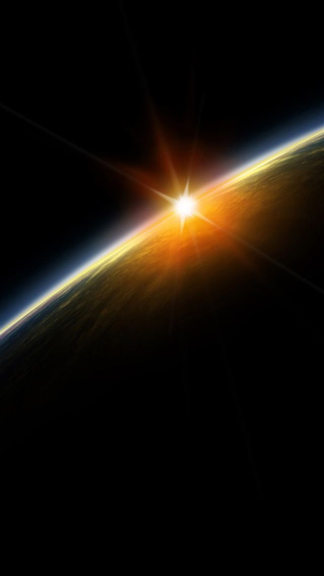 1080x1920 Outer Space Lightening Planet - brown iPhone 8 Wallpaper