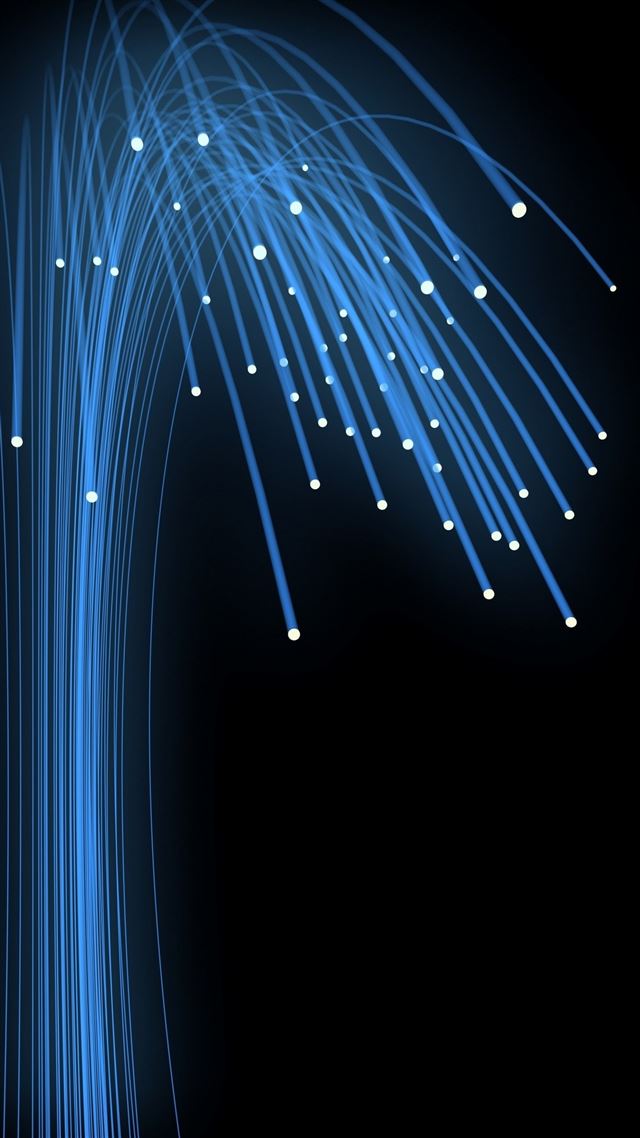 1080x1920 Abstract Fiber Light - blue iPhone 8 Wallpaper