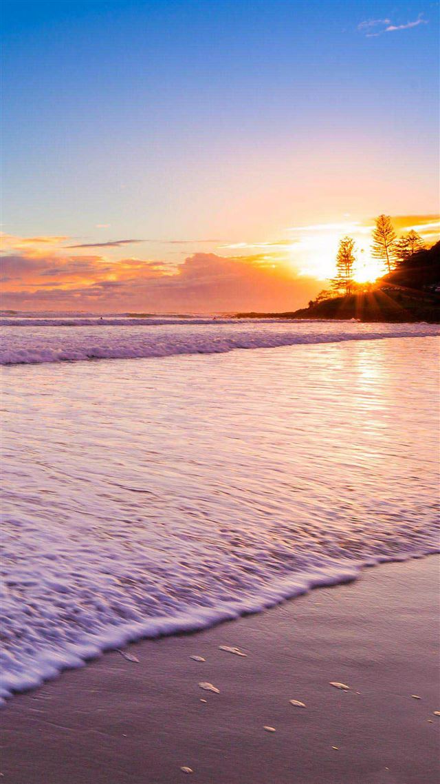 1080x1920 Sunset At The Beach -  iPhone 8 Wallpaper