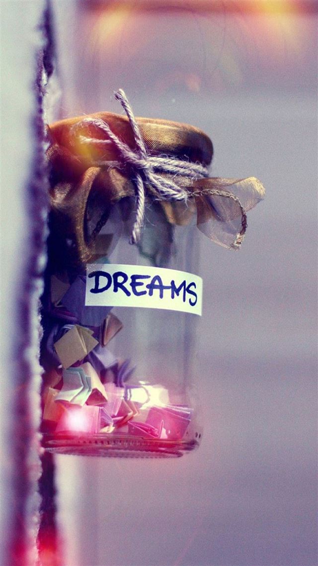 1080x1920 Dreams In A Jar - brown iPhone 8 Wallpaper
