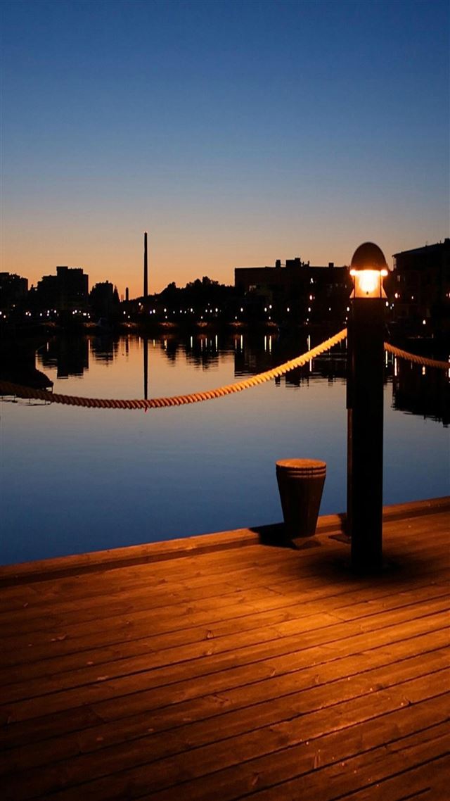 1080x1920 Wooden Pier Dusk Light  - wooden iPhone 8 Wallpaper