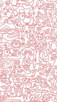 judy kaufmann red mural wallpaper