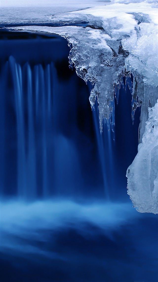 1080x1920 Nature Frozen Ice Waterfall - winter iPhone 8 Wallpaper