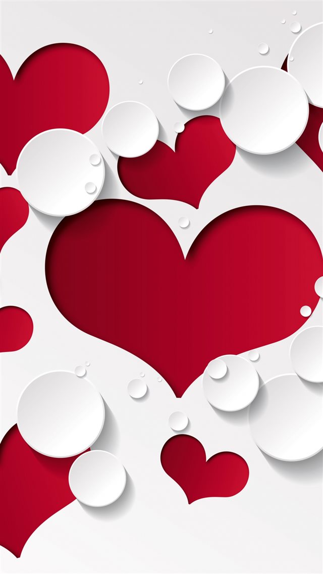 1080x1920 Heart Shape Pattern - pink iPhone 8 Wallpaper