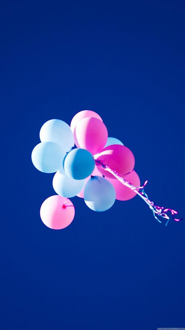 1080x1920 Colorful Balloons Blue Sky - brown iPhone 8 Wallpaper