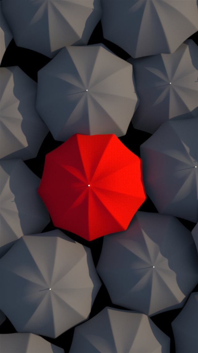 1080x1920 Umbrellas 3D Red Gray - 3d iPhone 8 Wallpaper