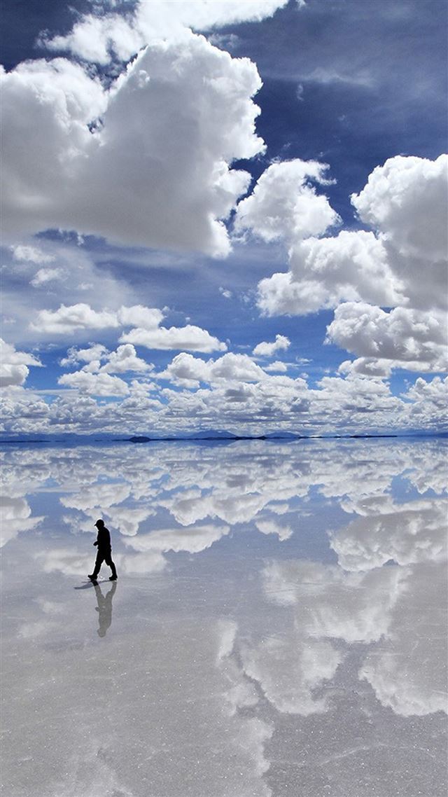 1080x1920 Nature Clouds Sky Reflection - sea iPhone 8 Wallpaper