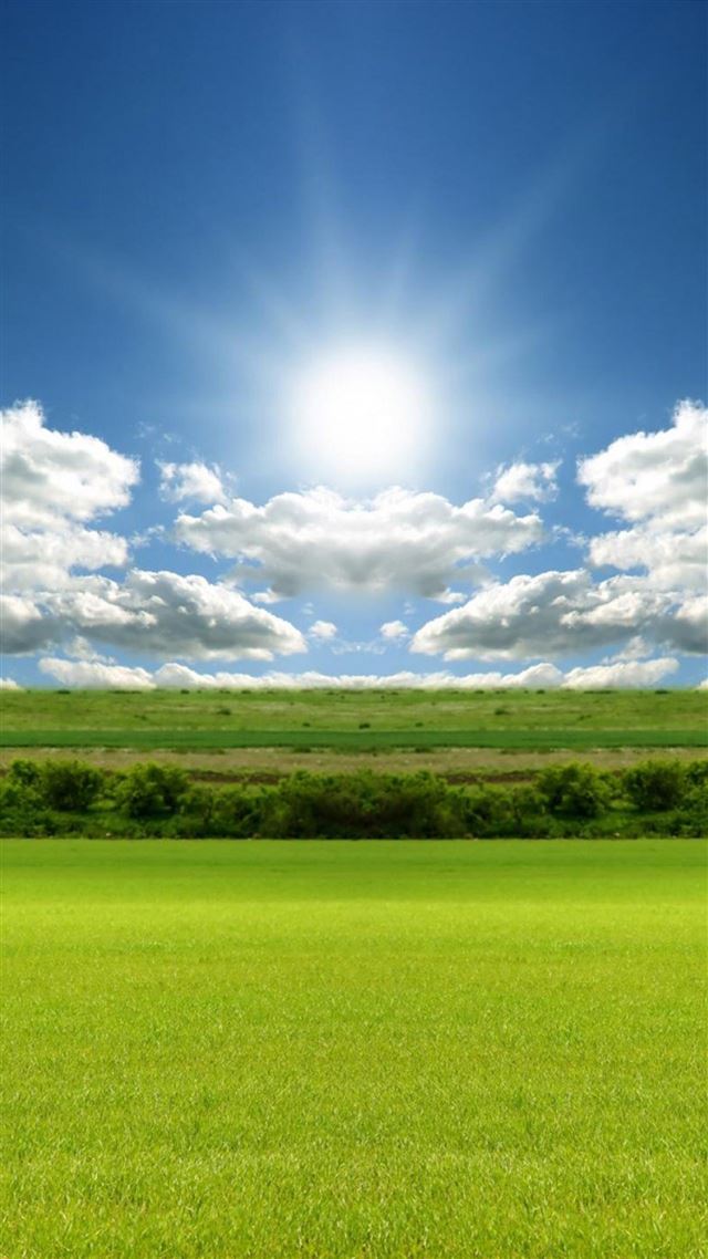 1080x1920 Sunlight Nature Green Field Sky - skyscape iPhone 8 Wallpaper