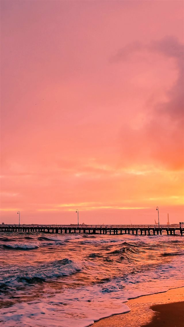 1080x1920 Sunset Sea Sun Landscape - skyscape iPhone 8 Wallpaper