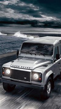 Ocean Shore Land Rover wallpaper