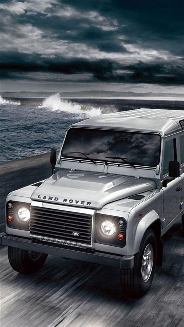 1080x1920 Ocean Shore Land Rover - road iPhone 8 Wallpaper
