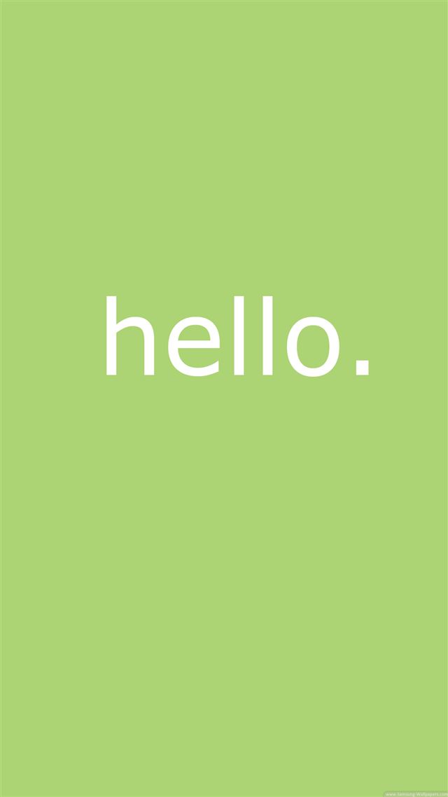 1080x1920 Simple Hello Message Background - word iPhone 8 Wallpaper