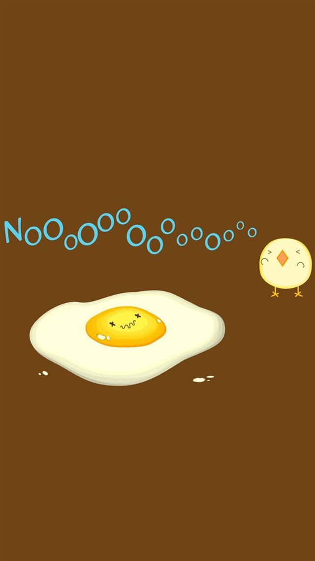 1080x1920 Funny Chicken Egg No - brown iPhone 8 Wallpaper