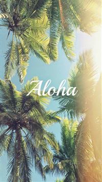 Aloha Palm Trees iPhone 6(s)~8(s) wallpaper