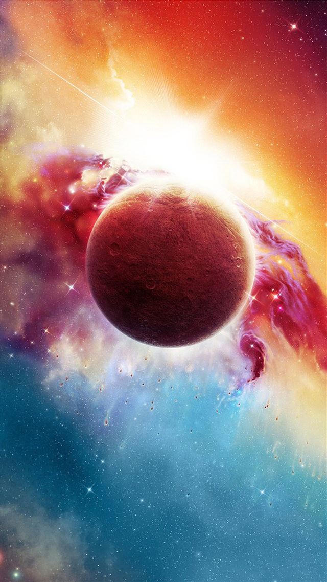 1080x1920 Shiny Fantasy Our Space - brown iPhone 8 Wallpaper