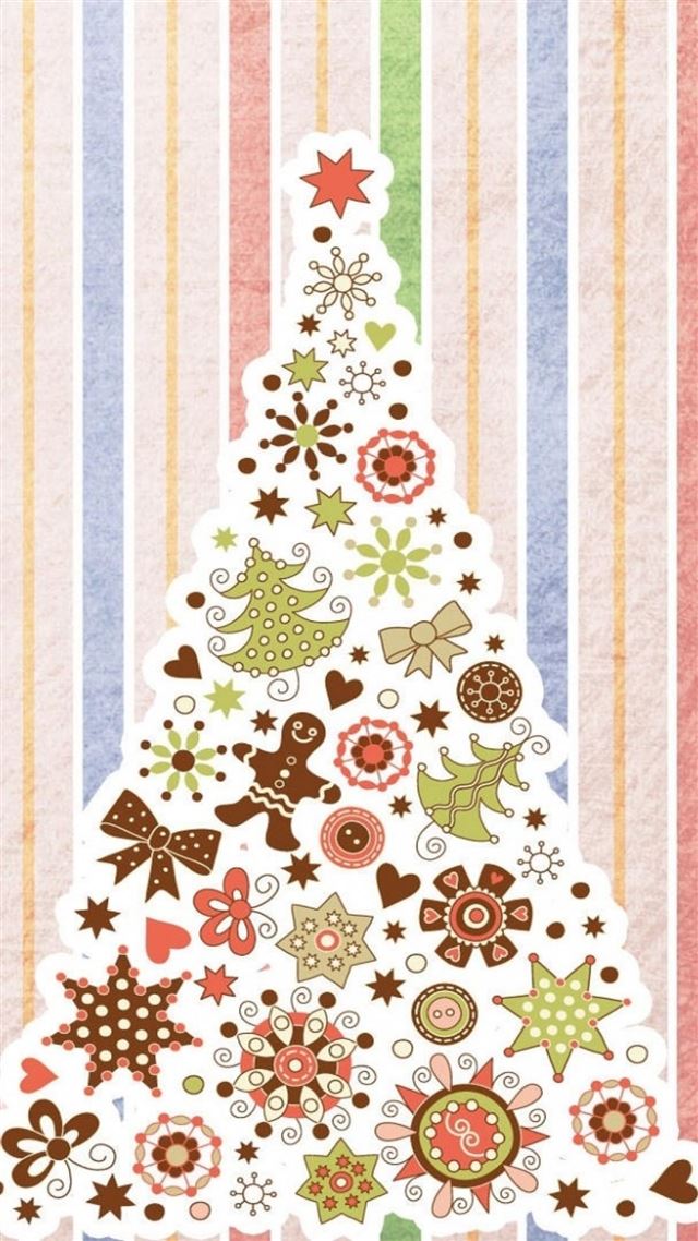 1080x1920 Christmas Tree Pattern Background - holiday iPhone 8 Wallpaper