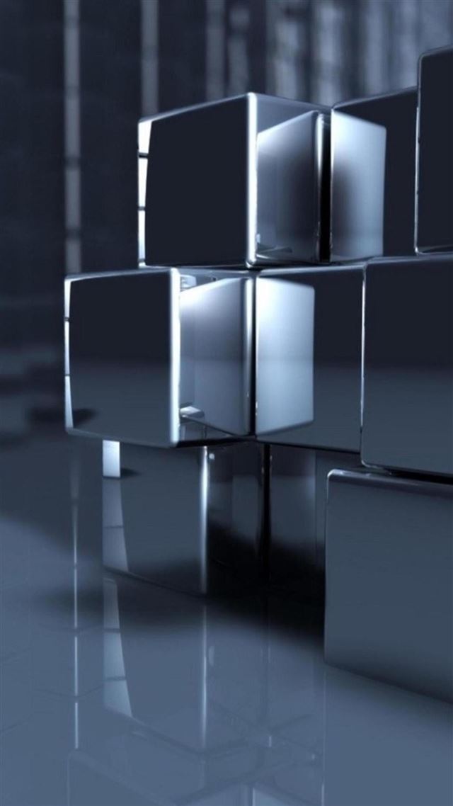 1080x1920 Abstract 3D Cubes - 3d iPhone 8 Wallpaper