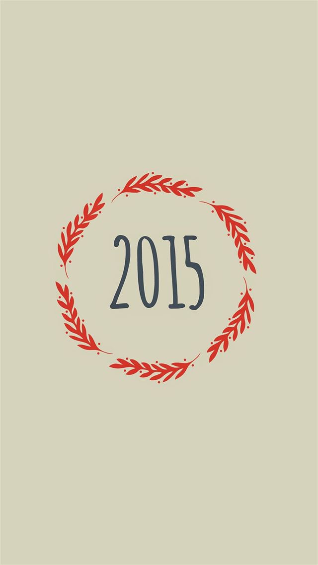 1080x1920 2015 Mistletoe Minimal Design - happy new year iPhone 8 Wallpaper