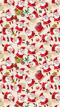 Santa Claus Pattern Texture Background wallpaper