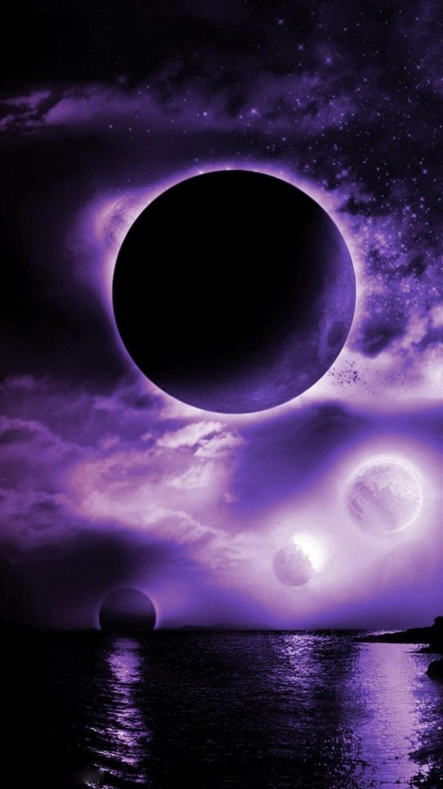 1080x1920 Mystery Starry Planet Over Lake  - fantasy iPhone 8 Wallpaper