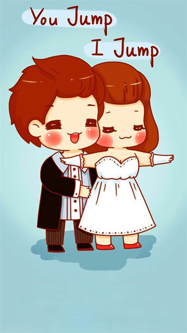 1080x1920 Cute Cartoon You Jump I Jump - cute iPhone 8 Wallpaper